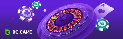 bc game casino logo and banner